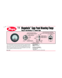 Thumbnail of document Data Sheet - A-286 Gage Panel Mounting Flange